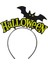 Halloween Yazılı Taçı Yarasalı Sarı 1
