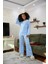 Kadın Penye Bol Paça Pijama Takım 4122 1