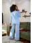 Kadın Penye Bol Paça Pijama Takım 4122 2