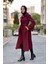Kaşe Kaban Bordo 3