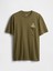 Erkek Haki Pocket Grafik T-Shirt 2