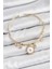 Pirinç Zirkon Taşlı Pusula Model Gold Renk Charm Bileklik 1