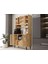 Kahve Köşesi 120 cm %100 Mdf Panjur Kapak Çok Amaçlı Dolap 3