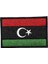 Libya Bayrağı Nakış Patch Peç - 8x5 cm 1