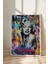 Beyaz Çerçeveli Tablo, Marilyn Monroe, Graffiti Arka Plan, Pop Art Tarzı Poster No: 106530 3