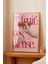 Ahşap Çerçeveli Tablo, Fruit Yes Please Yazısı, Kiraz Detayı ile Poster No: 107633 2