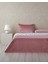 Home Ornate Fancy Kadife King Size Yatak Örtüsü Takımı Gül Kurusu 1