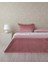 Home Ornate Fancy Kadife King Size Yatak Örtüsü Takımı Gül Kurusu 3