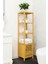 Bambu Tek Kapaklı 4 Raflı Çok Amaçlı Düzenleyici Organizer Dolap - DB-0003 3