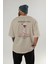 Manhattan Kokteyl Baskılı Oversize T-Shirt Erkek Kadın %100 Pamuk Bisiklet Yaka Tişort 4