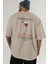 Manhattan Kokteyl Baskılı Oversize T-Shirt Erkek Kadın %100 Pamuk Bisiklet Yaka Tişort 5