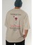 Manhattan Kokteyl Baskılı Oversize T-Shirt Erkek Kadın %100 Pamuk Bisiklet Yaka Tişort 6