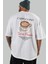 Cappuccino Kokteyl Baskılı Oversize T-Shirt Erkek Kadın %100 Pamuk Bisiklet Yaka Tişort 5