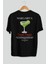 Margarita Kokteyl Baskılı Oversize T-Shirt Erkek Kadın %100 Pamuk Bisiklet Yaka Tişort 2