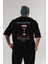 Manhattan Kokteyl Baskılı Oversize T-Shirt Erkek Kadın %100 Pamuk Bisiklet Yaka Tişort 1