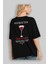 Manhattan Kokteyl Baskılı Oversize T-Shirt Erkek Kadın %100 Pamuk Bisiklet Yaka Tişort 4