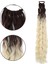 Özel Lastik Tokalı At Kuyruğu Kabarık Afro Dalgalı - Kumral / Platin Ombre Fırsat!!! 1