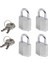 Lock Küçük Asma Kilitler [4'lü Set] [aynı Kilit? End] 9120EURQNOP — Sırt Çantaları, Bavul, Bilgisayar Çantaları ve Daha Fazlası Için Ideal 1
