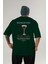 Manhattan Kokteyl Baskılı Oversize T-Shirt Erkek Kadın %100 Pamuk Bisiklet Yaka Tişort 1