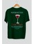 Manhattan Kokteyl Baskılı Oversize T-Shirt Erkek Kadın %100 Pamuk Bisiklet Yaka Tişort 2