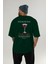 Manhattan Kokteyl Baskılı Oversize T-Shirt Erkek Kadın %100 Pamuk Bisiklet Yaka Tişort 5
