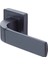 Bologna Serisi 35-ZR-8X8-A003-WC-56-11 Wc Tipi Kapı Kolu - Siyah Mat Kaplama - Parçalar Dahildir 2