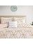 Spaces Vivian Yorgan Seti Ultra Yumuşak Dört Mevsim Hafif Modern Geometrik Glam Metalik Baskılı Yatak Takımı, Uyumlu Şemsiye, Dekoratif Yastık, Tam/kraliçe, Geometrik Allık/altın 1