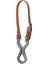 Leather Koşum Deri ve Alüminyum Beşik Kayışı Russet, 1 " 1