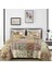 Collection Delaney 3 Parça Çiçekli Yama Işi Önceden YIKANMIŞ%100 Pamuk Yorgan Seti, Queen 2