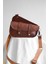 Hakiki Deri Askılı Çanta - Saddle Bag - Frisco Deri - Kahverengi 1