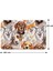 Sevimli Tasarımlı Mikrofiber Banyo Paspası, Kaymaz Taban, Makinede Yıkanabilir (346_BPSM, 2'li Takım 40X60_50X80) 3
