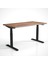 Regula Desk Solid N - Elektrikli Yüksekliği Ayarlanabilir Natürel Kenar Masif Ceviz Çalışma Masası - Siyah Ayak, Ceviz Masif Tabla, 180X80 cm 1
