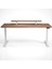 Regula Desk Solid S - Elektrikli Yüksekliği Ayarlanabilir Düz Kenar Masif Ceviz Çalışma Masası - Siyah Ayak, Ceviz Masif Tabla, 150X75 cm 3