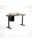 Regula Desk Solid S - Elektrikli Yüksekliği Ayarlanabilir Düz Kenar Masif Ceviz Çalışma Masası - Beyaz Ayak, Ceviz Masif Tabla - Raflı, 200X80 cm 9
