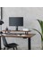 Regula Desk Solid V - Elektrikli Yüksekliği Ayarlanabilir Açılı Kesim Kenar Masif Ceviz Çalışma Masası - Beyaz Ayak, Ceviz Masif Tabla, 180X80 cm 2