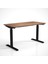 Regula Desk Solid V - Elektrikli Yüksekliği Ayarlanabilir Açılı Kesim Kenar Masif Ceviz Çalışma Masası - Siyah Ayak, Ceviz Masif Tabla, 200X80 cm 1
