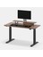 Regula Desk Solid V - Elektrikli Yüksekliği Ayarlanabilir Açılı Kesim Kenar Masif Ceviz Çalışma Masası - Siyah Ayak, Ceviz Masif Tabla, 200X80 cm 9