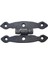 Antika Tarz Dekoratif Pirinç Dar Menteşe - 75X39 Mm, Oksit 1