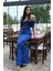 Saks Fiyonk Detaylı Taş Işlemeli Abiye 9705494.26 8