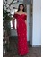 Kırmızı Fiyonk Detaylı Taş Işlemeli Abiye 9705494.08 5