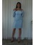 Bebe Mavi Drapeli Düğme Detaylı Mini Boy Abiye 9705537.449 6