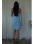 Bebe Mavi Drapeli Düğme Detaylı Mini Boy Abiye 9705537.449 7