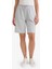 Regular Fit Normal Bel Düz Paça İnce Bermuda Şort W9369AZ25AU 7