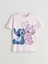 Yeni Sezon Bisiklet Yaka Lilo & Stitch Lisansli Kadin Tisort - S5R497Z8 1
