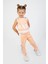 Kız Çocuk Baby Desen Fileli Kolsuz Yazlık Basic Takım 2-5 Yaş 5
