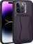 Senon Iphone 14 Pro Max Kılıf Kartlıklı Standlı ​pu Deri Zore Memo Kapak (Koyu Mor) 1