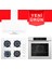 & Afm Tech Fethy Series Beyaz Cam Ankastre Set ( Ferre QBL62CB + Fm 3301W + Fm 2201W ) 1