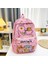 Sevimli Büyük Kapasite Capya Sırt Çantası Karikatür Nefes Alabilir Öğrenci Schoolbag Naylon Ultra Light Kitap Çantası Okula Geri Kadın Kız Renk: L-Pink (Yurt Dışından) 1