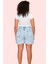 Kadın Denim Şort Yüksek Bel Geniş Paça Cepli Pamuk Yazlık Günlük Kullanım Kaliteli Malzeme 1