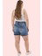 Kadın Büyük Beden Denim Şort Etek; Yüksek Bel Kısa Boy Günlük Stil Yaz Aylarının Vazgeçilmezi 5
